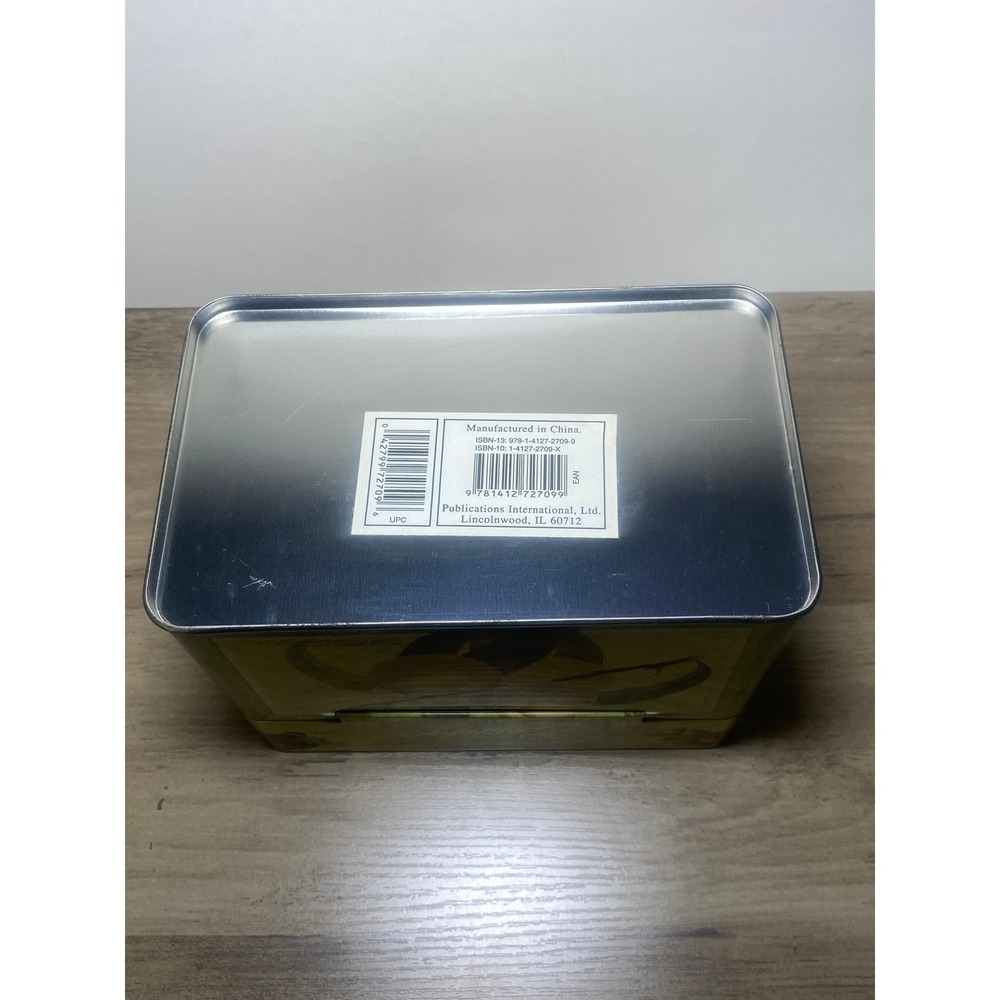 Vintage Country Style Metal Tin Recipes Storage Container Kitchen 5"H,4"W,6.75"L - Picture 6 of 7